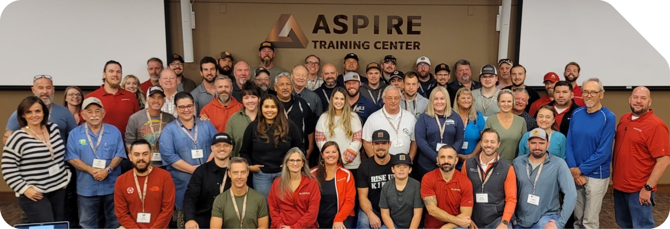 The Aspireinstitute team training center group photo