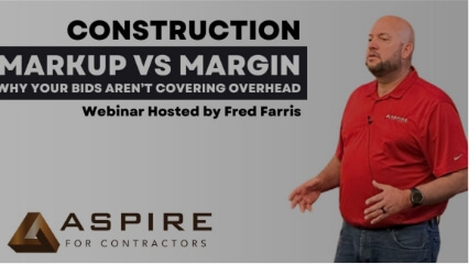 Construction Markup vs Margin: Why Your Bids Aren’t Covering Overhead